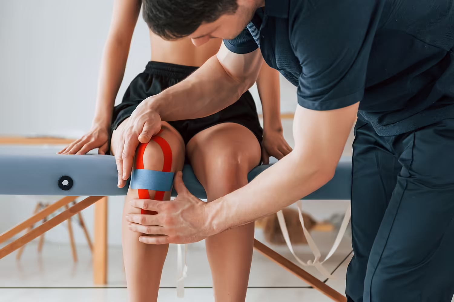 working with legs woman